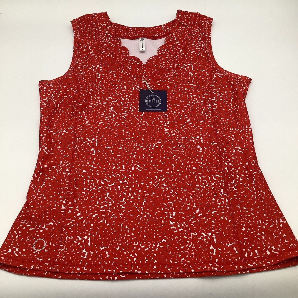 The Bubble Womens Emily Tank Top‎ Red Size Medium NWT